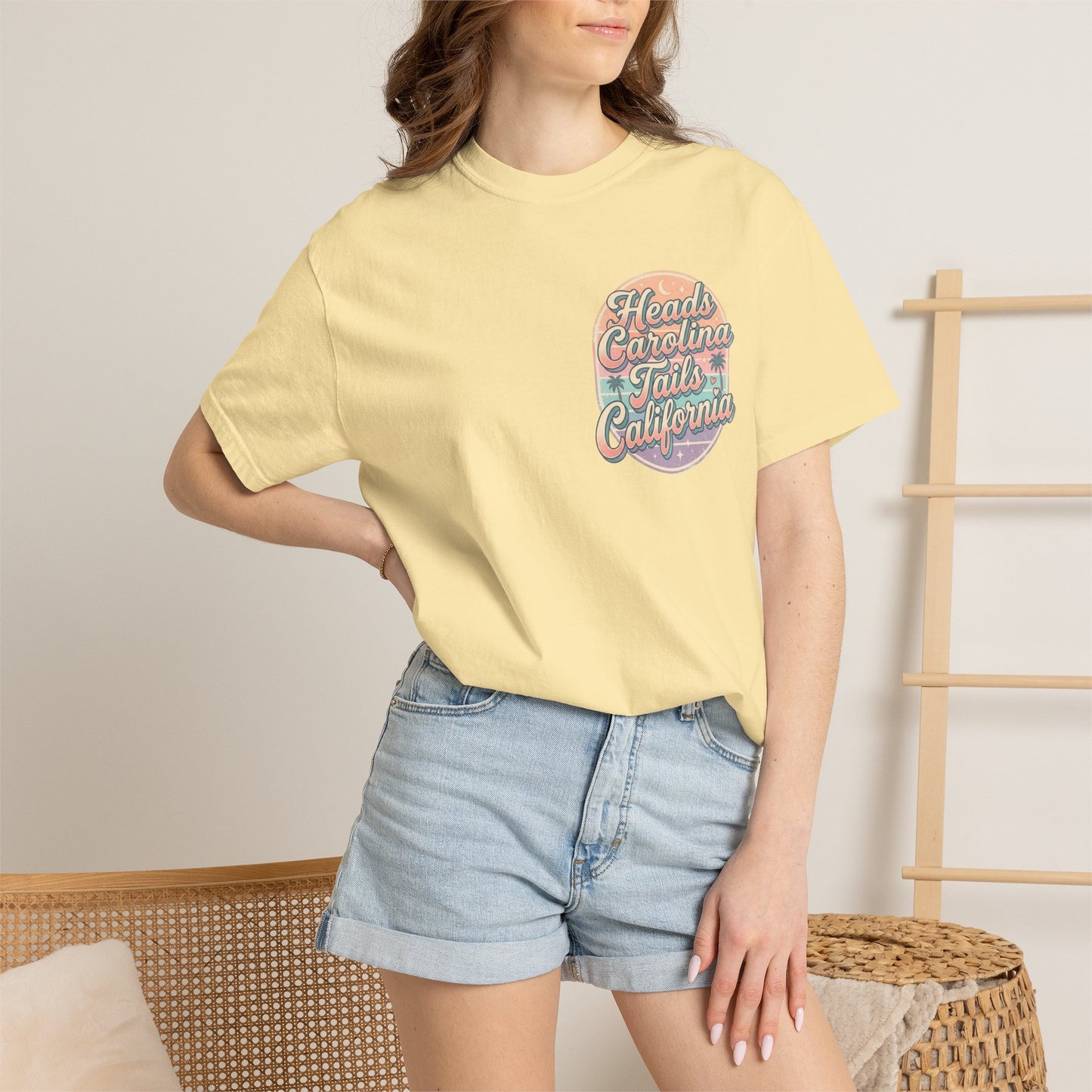 Heads Carolina Tails California T-shirt