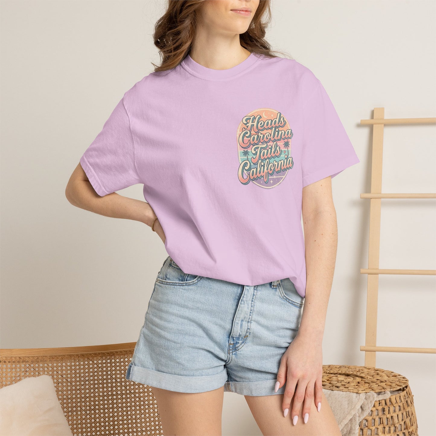 Heads Carolina Tails California T-shirt