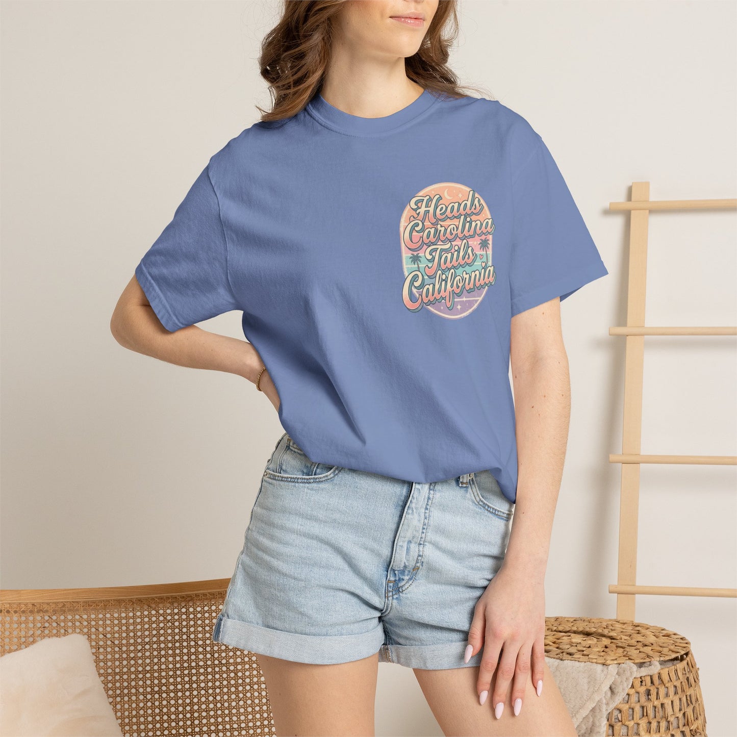 Heads Carolina Tails California T-shirt