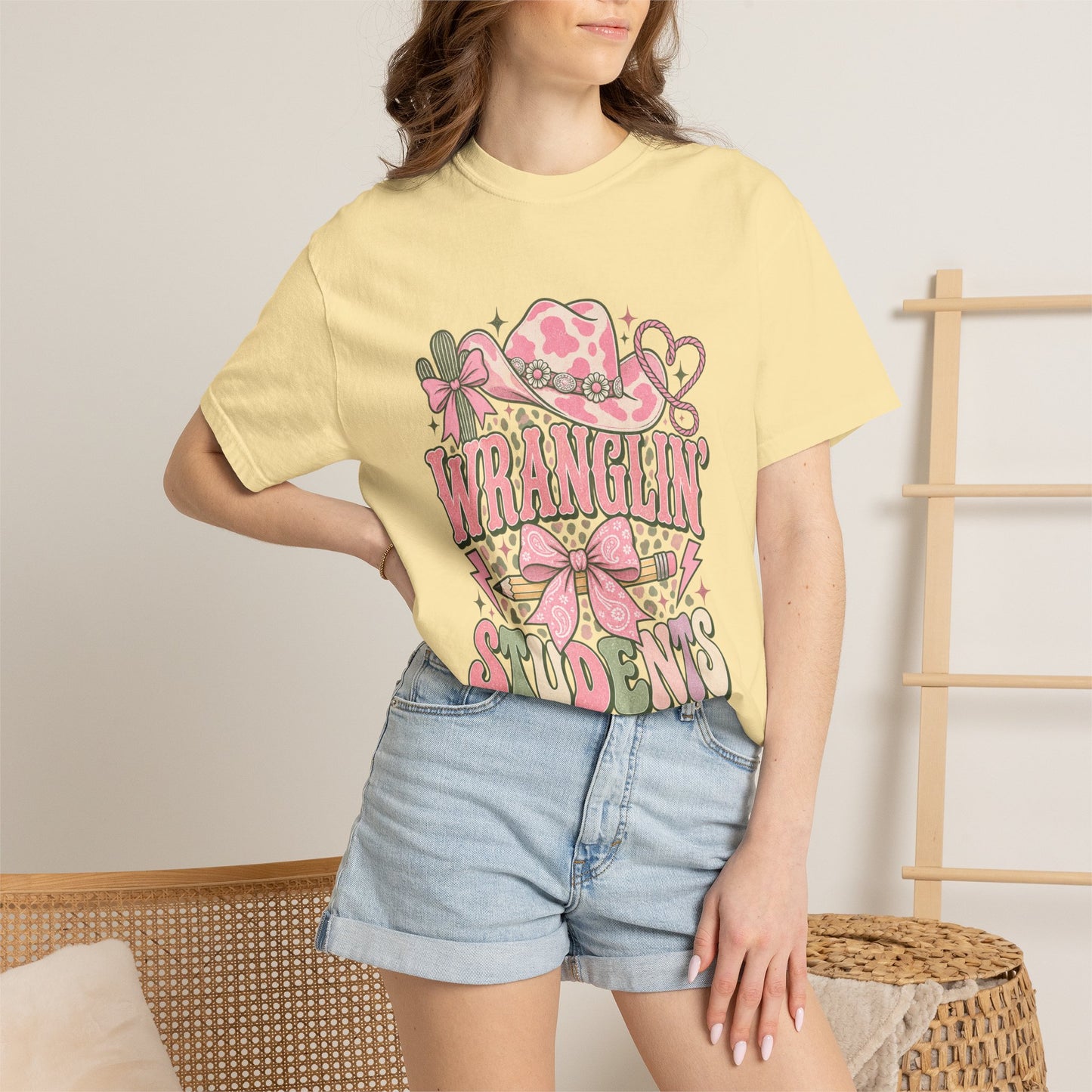 Wranglin’ Students Retro Western T-shirt